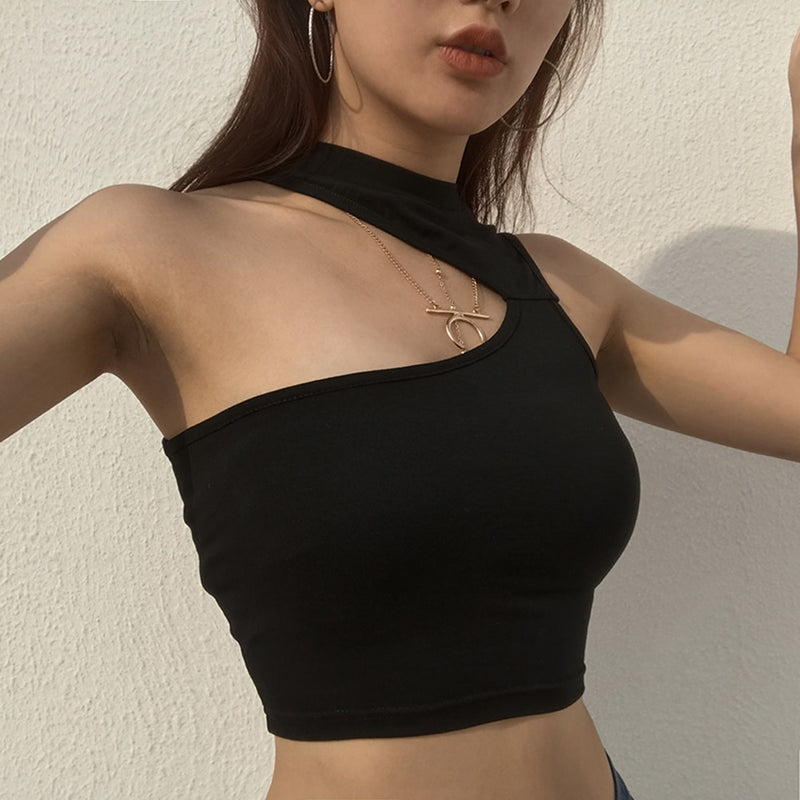 Women Y2k Backless Crop Top Cute Slim Fit Spaghetti Strap Mesh Tank Tops Sexy  Camisoles Summer Vest Blouse (Army Green, S) at  Women's Clothing  store