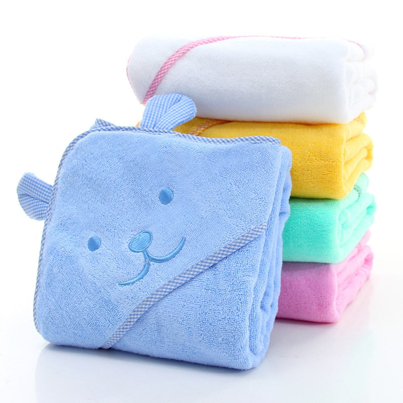 Baby Towel Newborn Bath Comfortable Soft Baby Hooded Bathrobe Cute Animal Beach Cotton Towel kids Babies Blanket