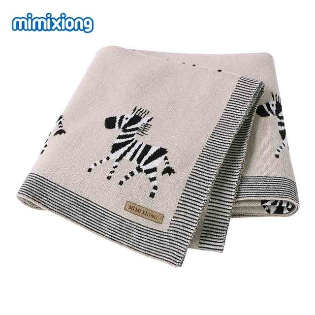 Baby Blankets Swaddle Wrap Cotton Knitted Newborn Bebes Stroller Bedding Sleeping Covers 100*80cm Toddler Infant Month Blankets