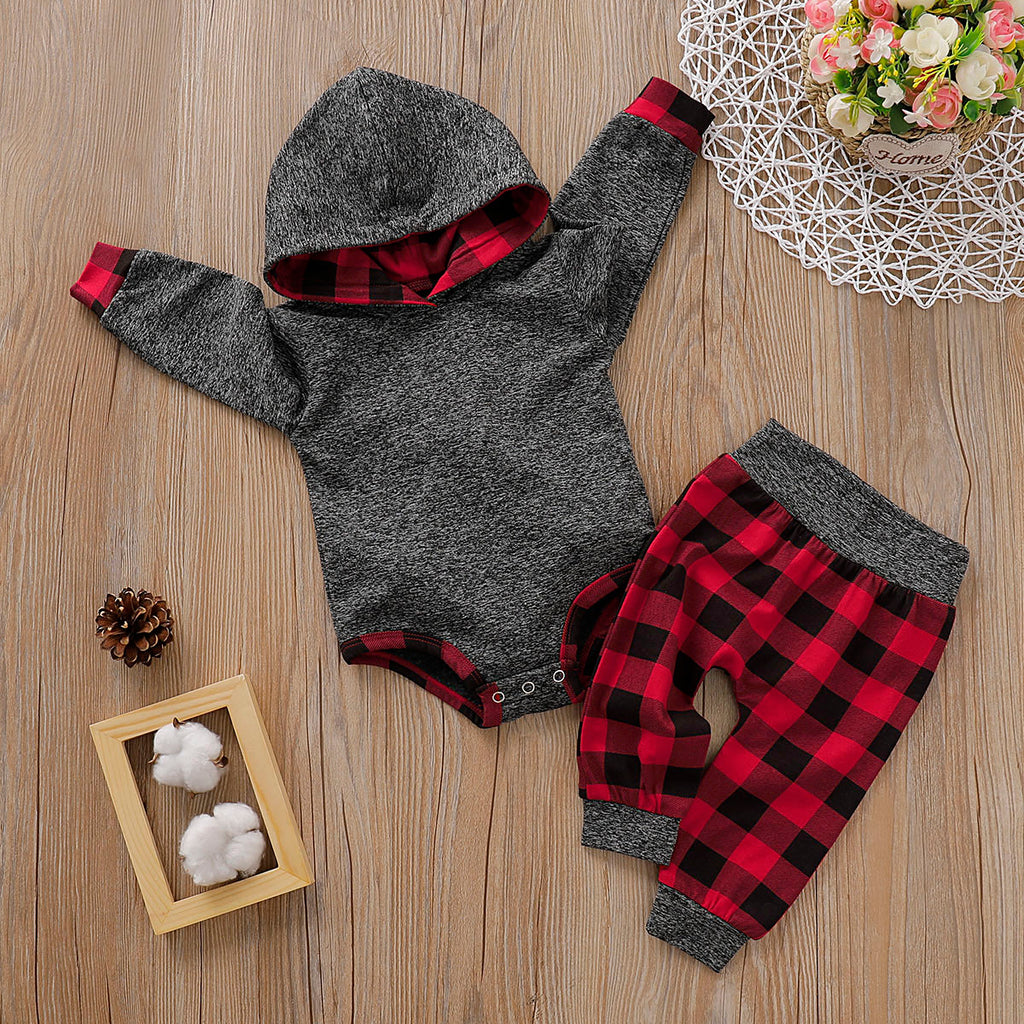 Pudcoco Toddler Baby Boy Girl Kids Hooded Bodysuit Pants Autumn Winter Outfit Clothes 2020 New Fashion Baby Clothing
